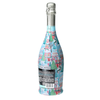 Home for the Holidays Prosecco Bottle Wrap