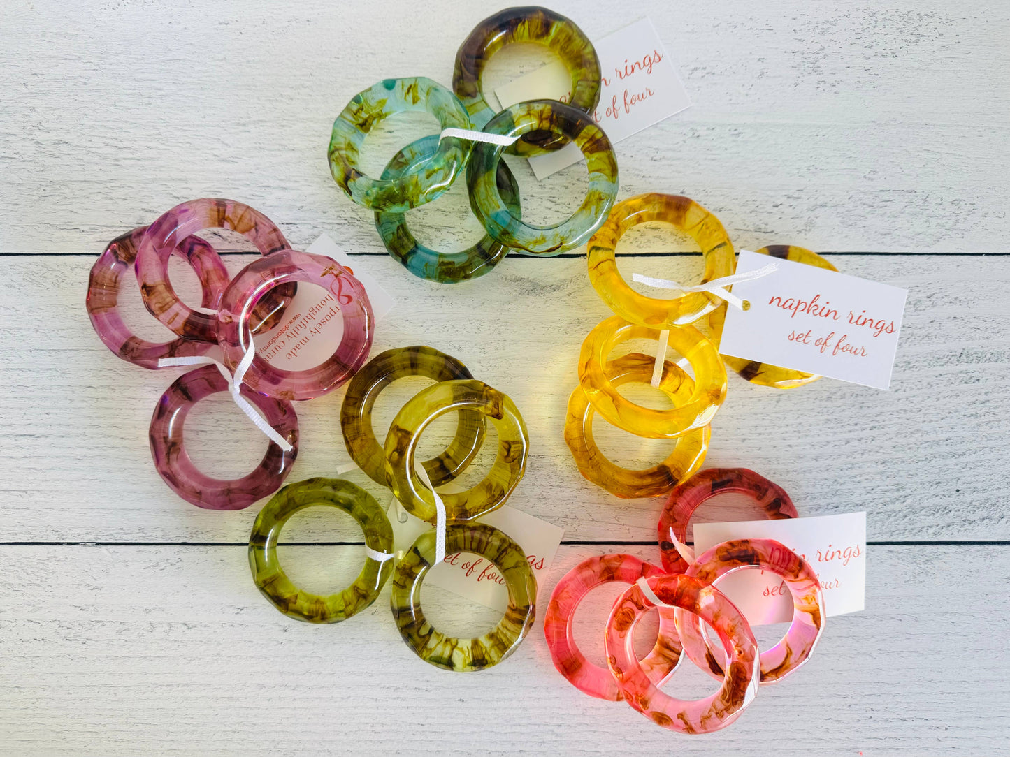 Element Napkin Rings- set of four