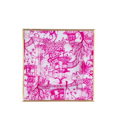 Garden Party Enameled Tori Trinket Tray