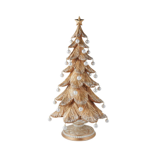 18in Gold Tree w/Pearl Dangles