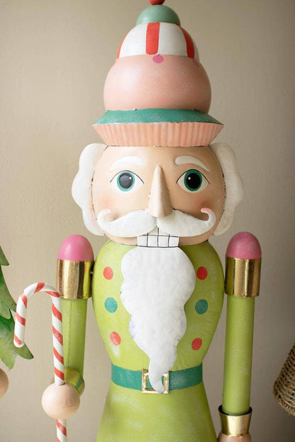 LIFE SIZE PAINTED METAL NUTCRACKER