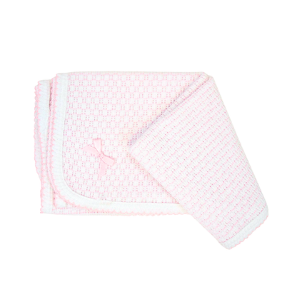 Paty Knit Pinstripe Swaddle Blanket