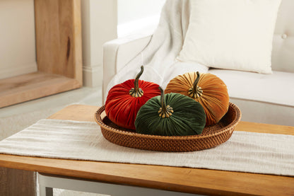 Pumpkin Extra Large Velvet, Fall Accent, Thoughtful Gift