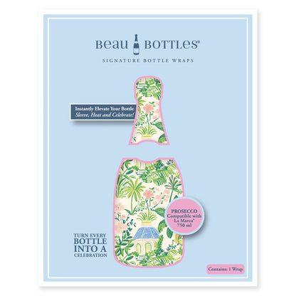 Verde Palm Pavilion Prosecco Bottle Wrap