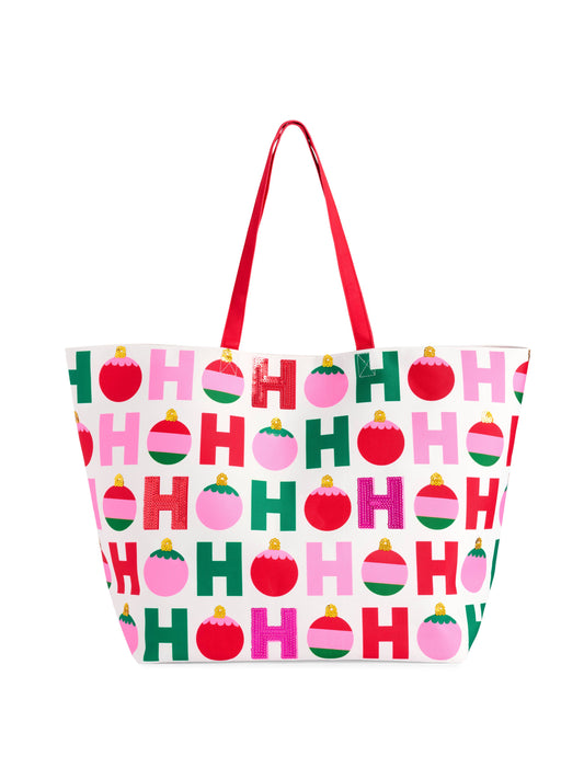 "HO HO HO" GIFTING TOTE, MULTI