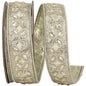 Sumptuous Jewel Metallic Platinum Deluxe Wired Edge Ribbon