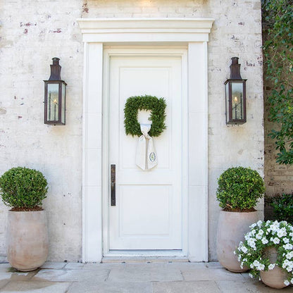Square Boxwood Wreath 18"