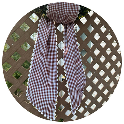 Custom Gingham Sashes with Trim