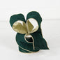 R32947-Wired Ribbon-Green velvet w. Gold Back, edges(2.5inW)