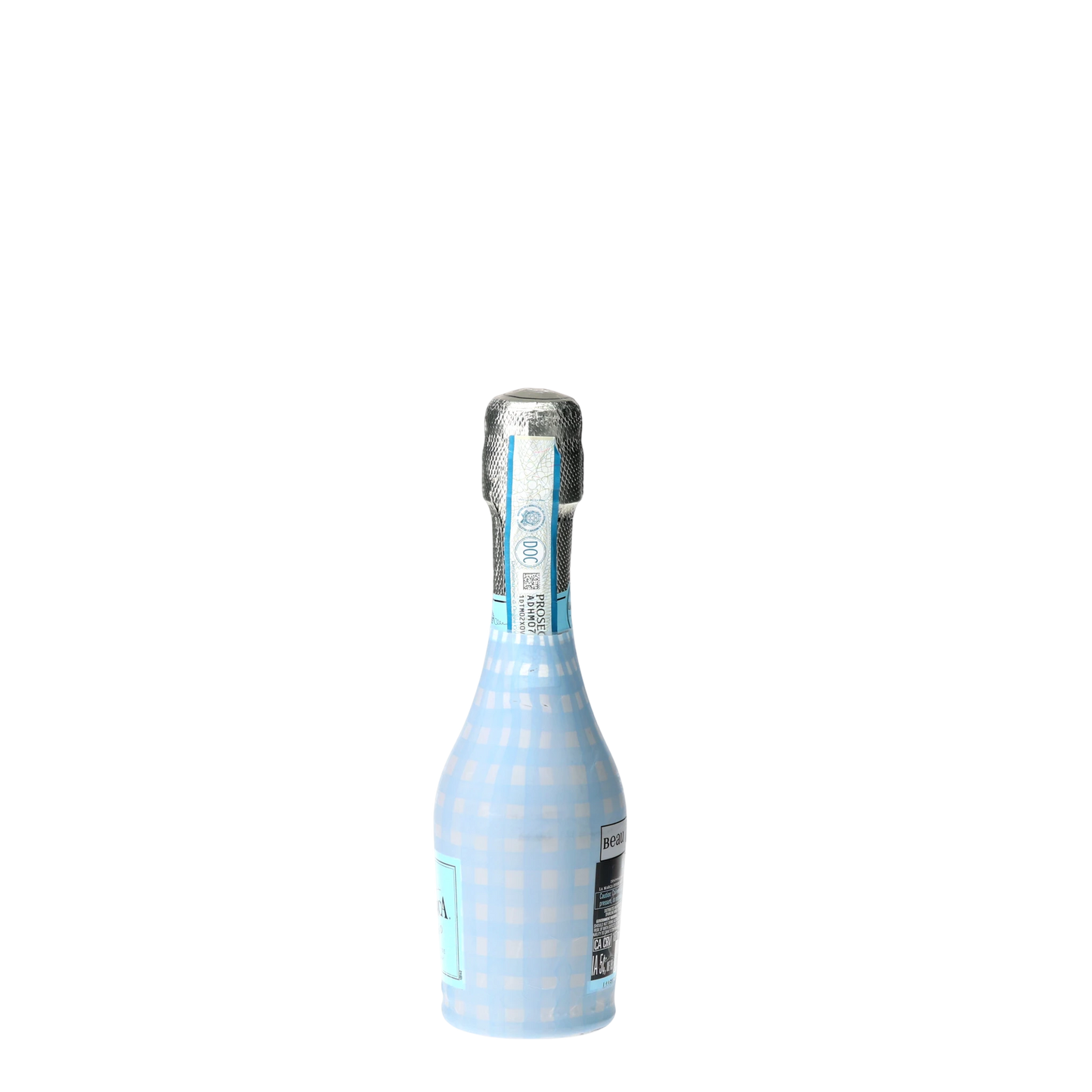 Powder Blue Picnic Gingham Mini Prosecco Wraps (3-Pack)