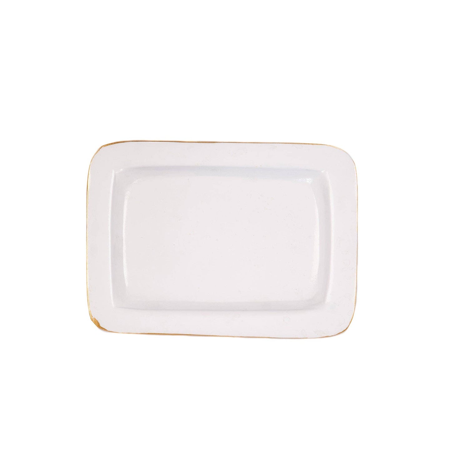 Garden Party Enameled Laney Tray - White & Pink