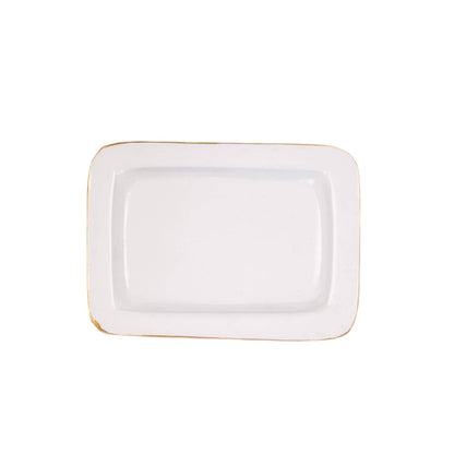 Garden Party Enameled Laney Tray - White & Pink