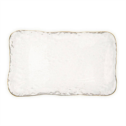 Saint Germain Serving Dish   Clear/Gold   9.3x.7x5.7
