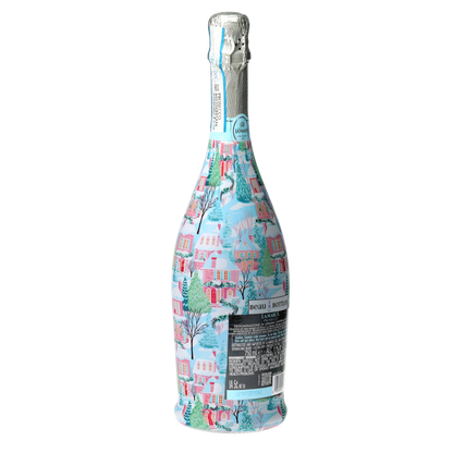 Home for the Holidays Prosecco Bottle Wrap