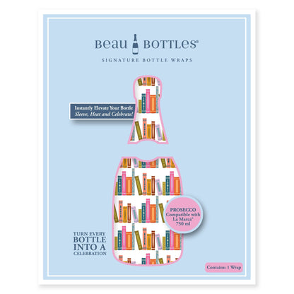 Warm & Bright Books Prosecco Bottle Wrap