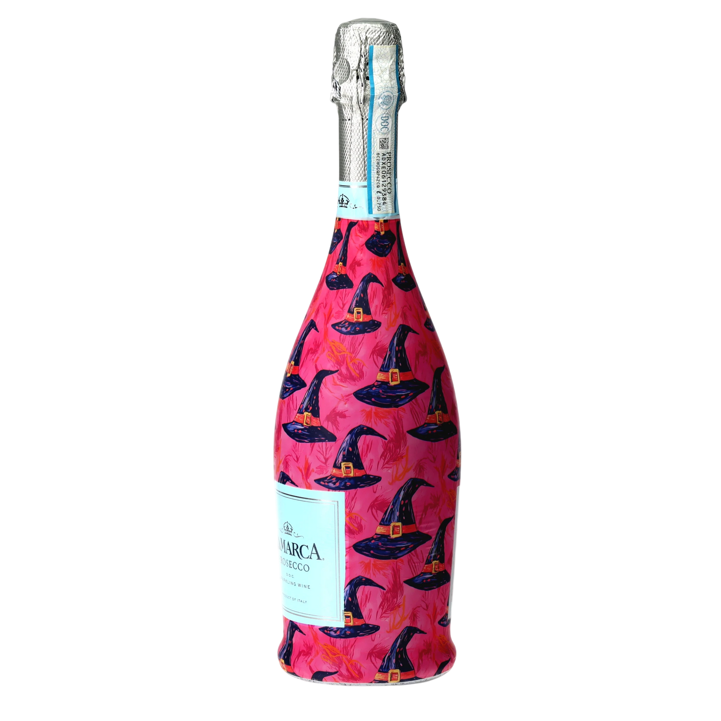 Preppy Halloween Witch Hats Prosecco Bottle Wrap
