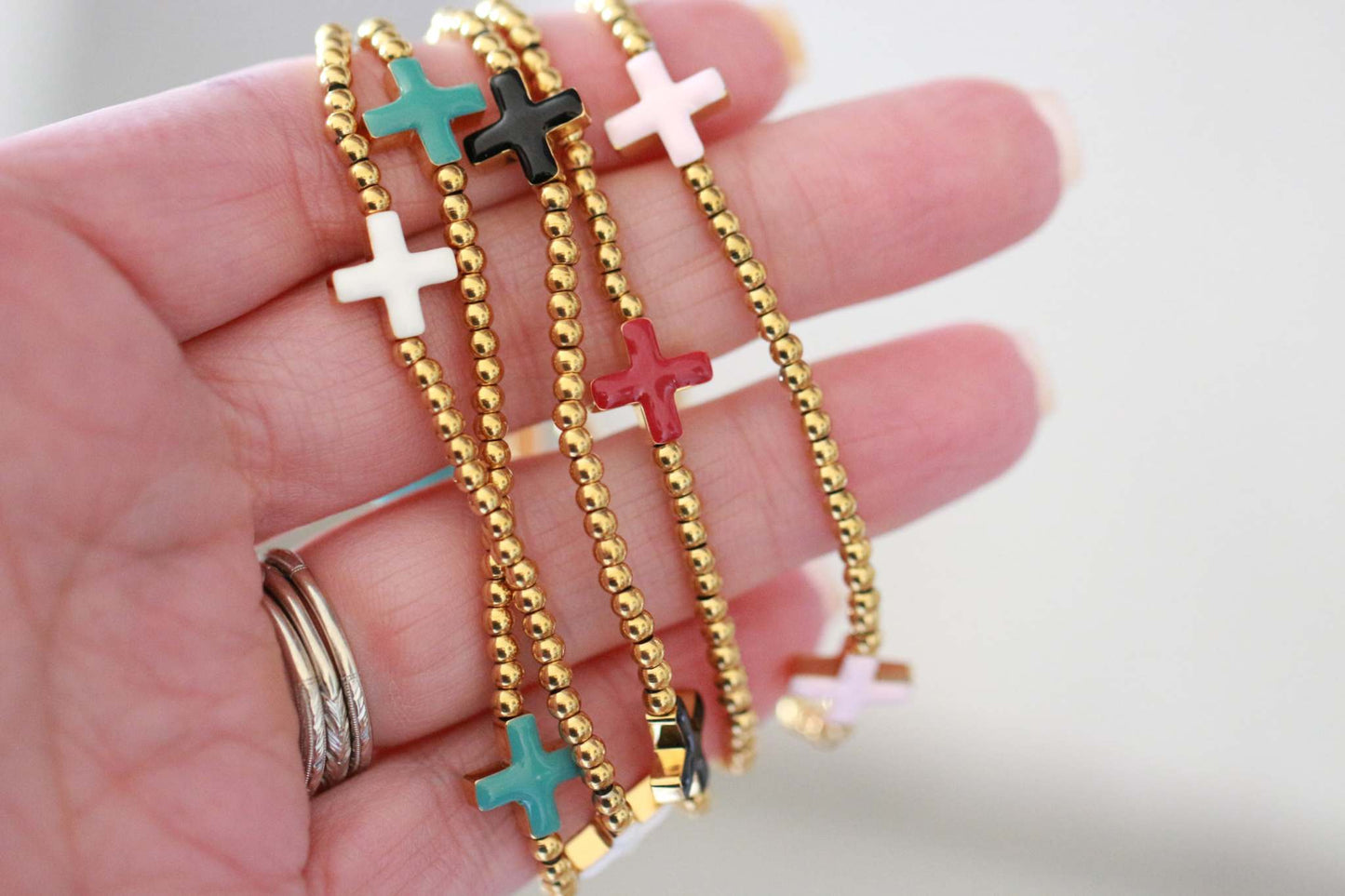 Faith Bracelet 18K Gold Water Resistant Non Tarnish