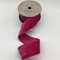 2.5" x 10yds Velvet Vintage Chic Satin Back, Fuchsia