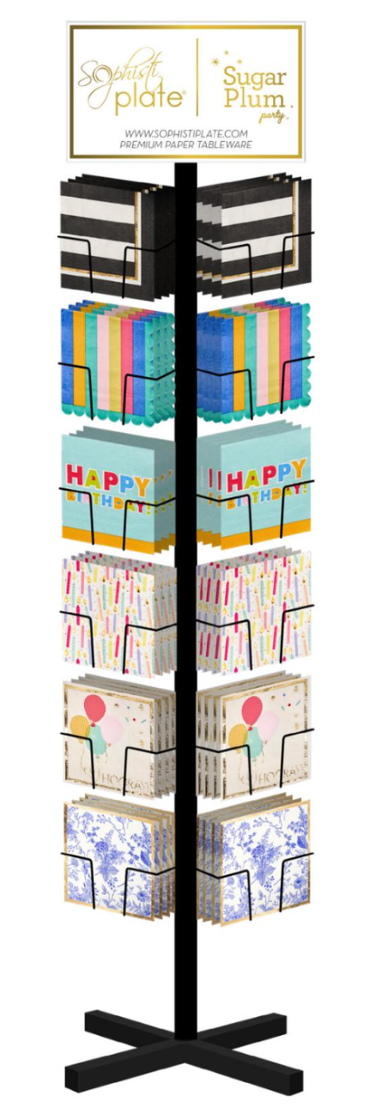 Cocktail Napkin Spinner Rack