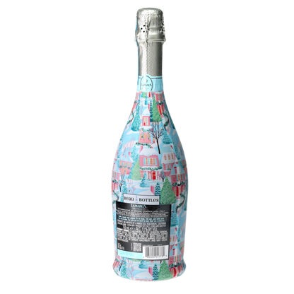 Home for the Holidays Prosecco Bottle Wrap