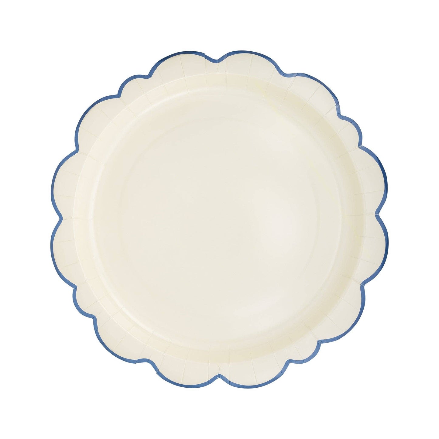 PEM1042 - Pembroke Cream with Blue Edge 12" Paper Plate