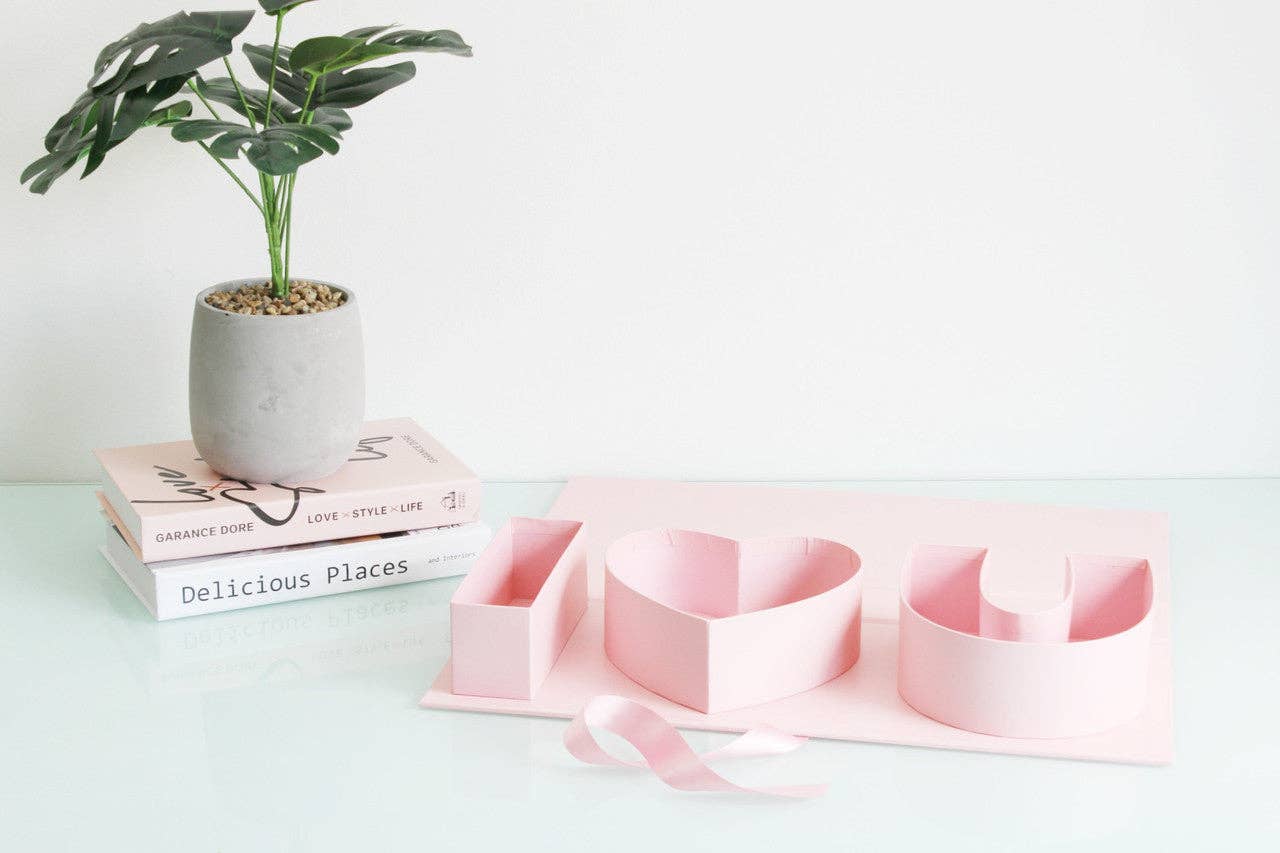 I Love You Fillable Letters Box with Ribbon