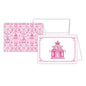 Handpainted Pink Pagoda Stationery Notes