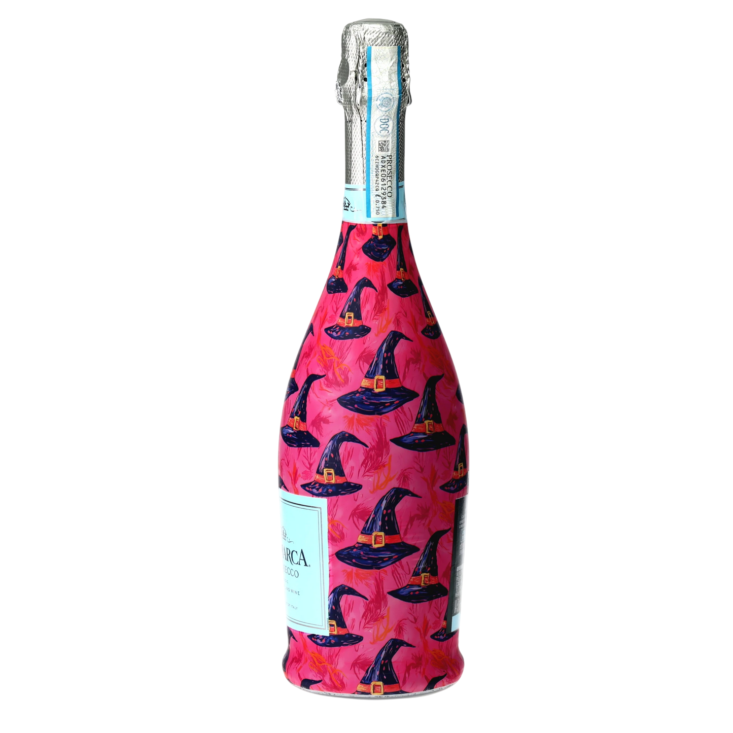 Preppy Halloween Witch Hats Prosecco Bottle Wrap