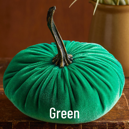 Pumpkin Large Velvet, Fall Mantel Decor, Halloween Table