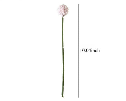 Faux Pom Pom Flower Stem Billy Ball Floral Decor