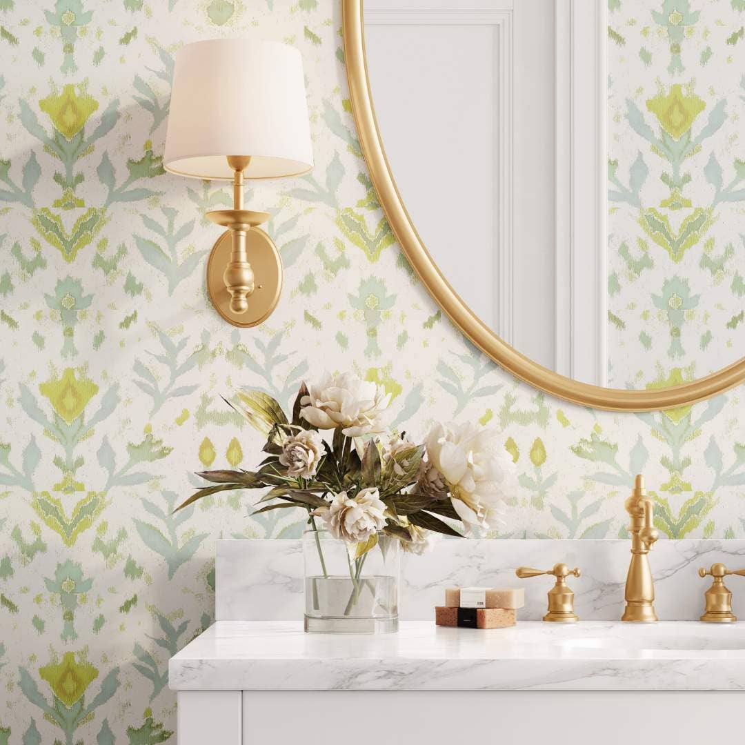 Petal Garden Linen Peel and Stick Wallpaper