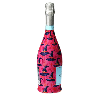 Preppy Halloween Witch Hats Prosecco Bottle Wrap