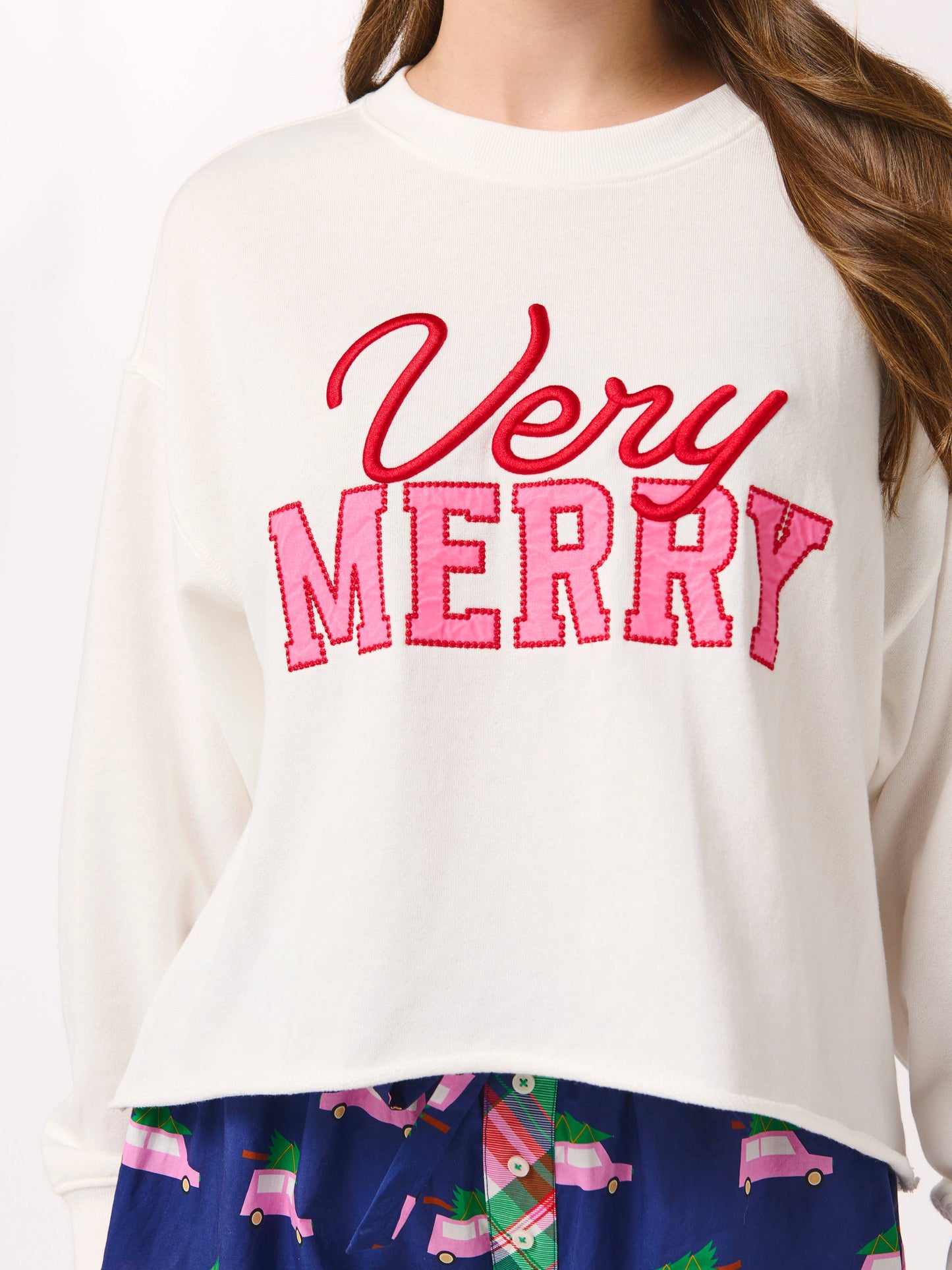 "VERY MERRY" LOUNGE SWEATSHIRT