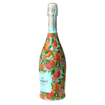 Peach Blossom Grove Prosecco Bottle Wrap