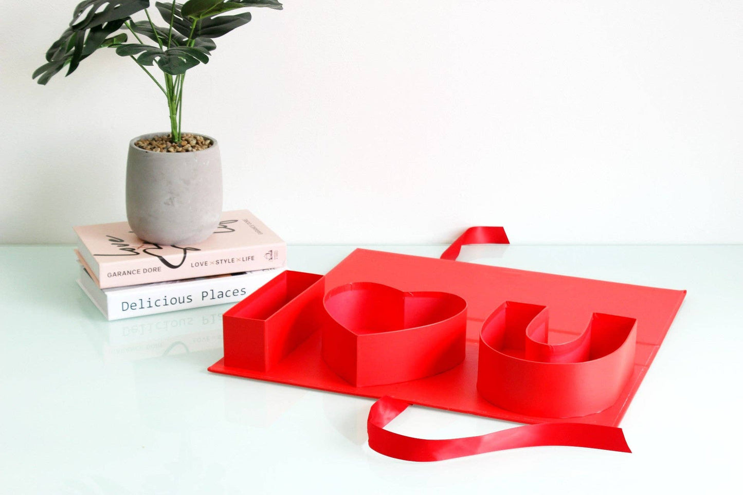 I Love You Fillable Letters Box with Ribbon
