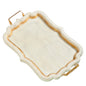 23.5" Distressed White Tray