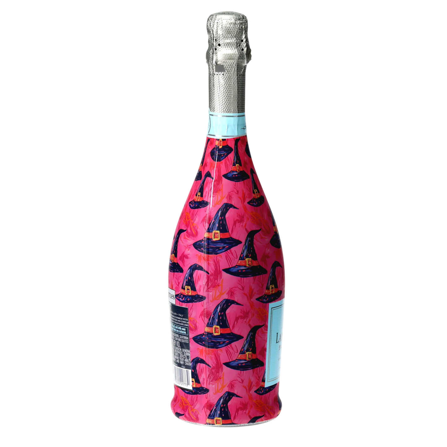 Preppy Halloween Witch Hats Prosecco Bottle Wrap