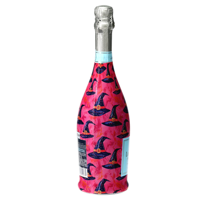 Preppy Halloween Witch Hats Prosecco Bottle Wrap