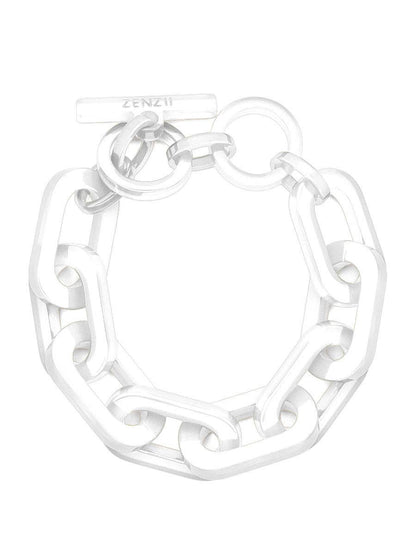 Resin Cable Chain Toggle Bracelet