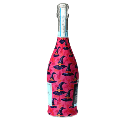 Preppy Halloween Witch Hats Prosecco Bottle Wrap