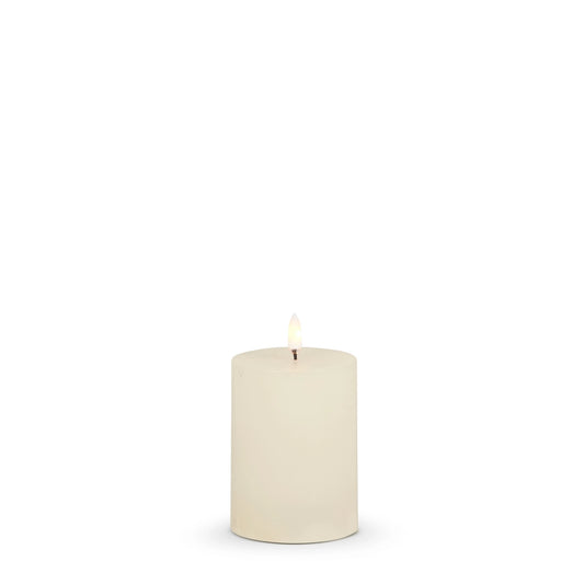 3" X 4" Ivory Pillar Candle