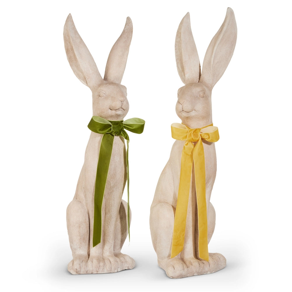 32" Concrete Look Bunny