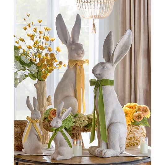 32" Concrete Look Bunny
