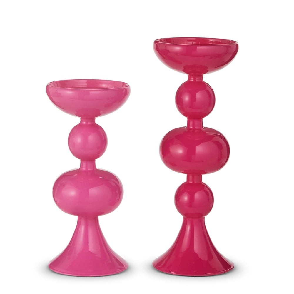 8" Pink Candlestick