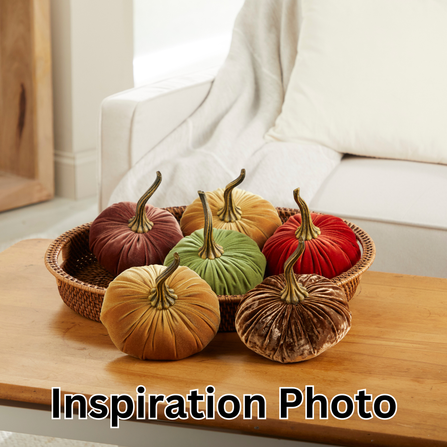 Pumpkin Large Velvet, Fall Mantel Decor, Halloween Table