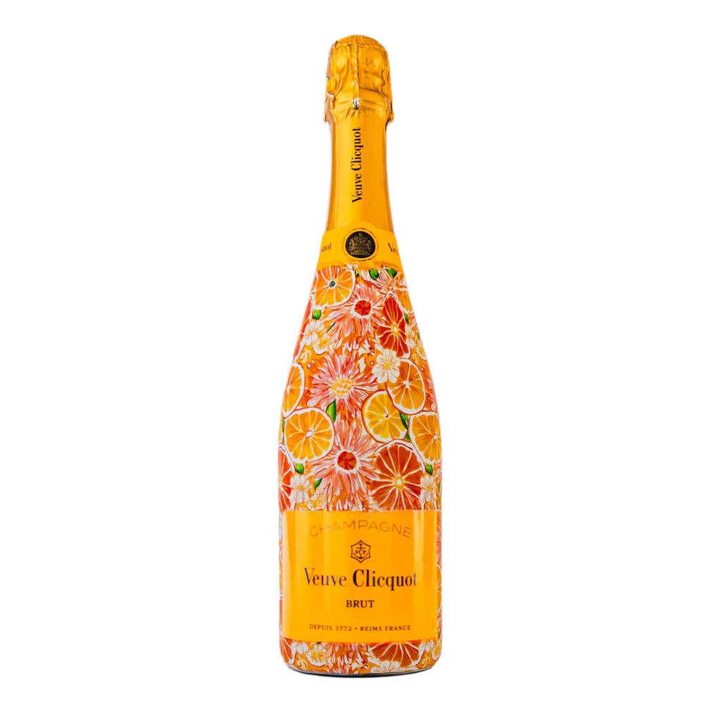 Beau Bottles Preppy Watercolor Oranges - Champagne Collection
