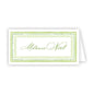 Hand Painted Lime Green Fancy Border Place cards