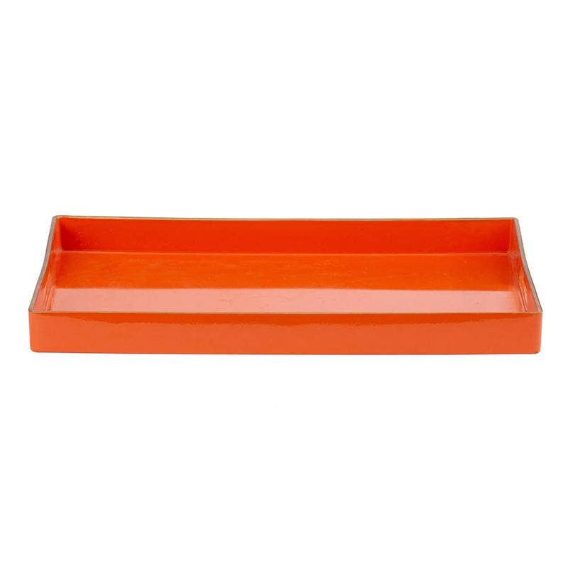 16x10" Mimosa Rectangle Tray,Orange