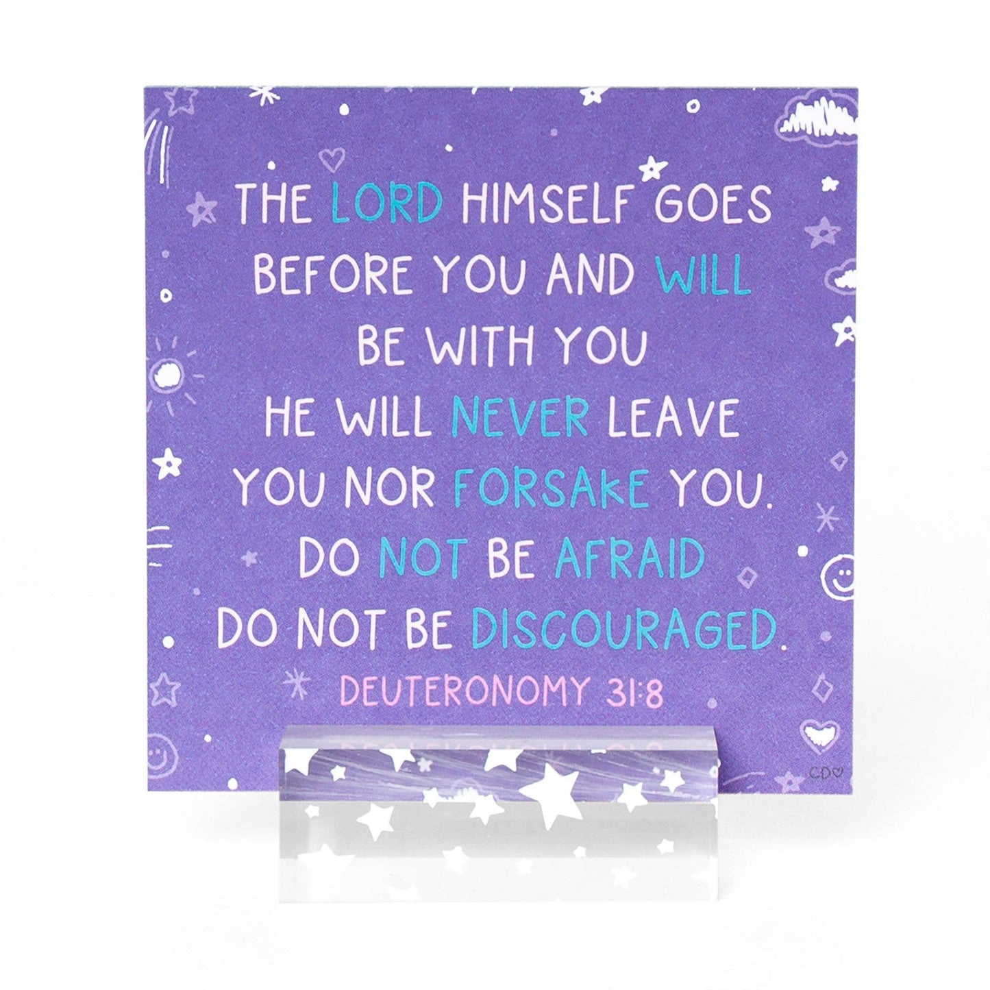 Verses for Peace – Bible Verse Card Set with Display Stand