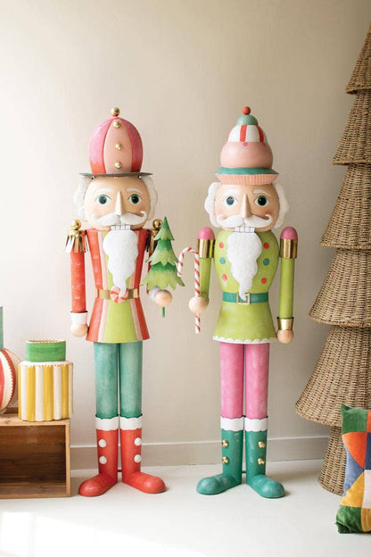 LIFE SIZE PAINTED METAL NUTCRACKER